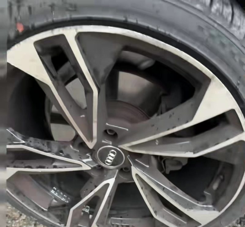 Close up of an alloy wheel at the unit